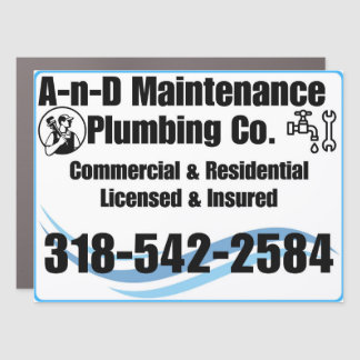 A-n-D Maintenance Car Magnet 2024