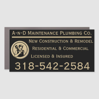 A-n-D Plumbing - 24x12 Car Magnet