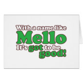 A Name Like Mello (Front Horizontal)