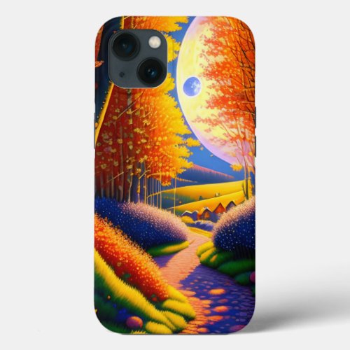 A narrow Path Between Thick Hedges Throw Pillow iPhone 13 Case