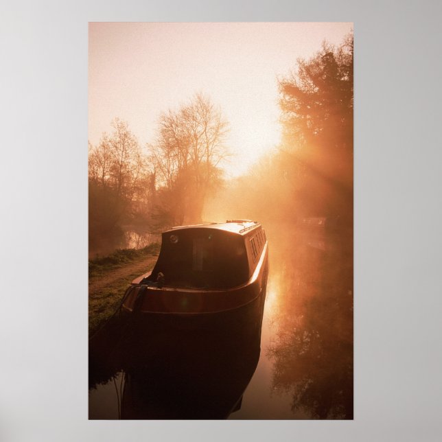 A Narrowboat on the Oxford Canal Poster. Poster (Front)