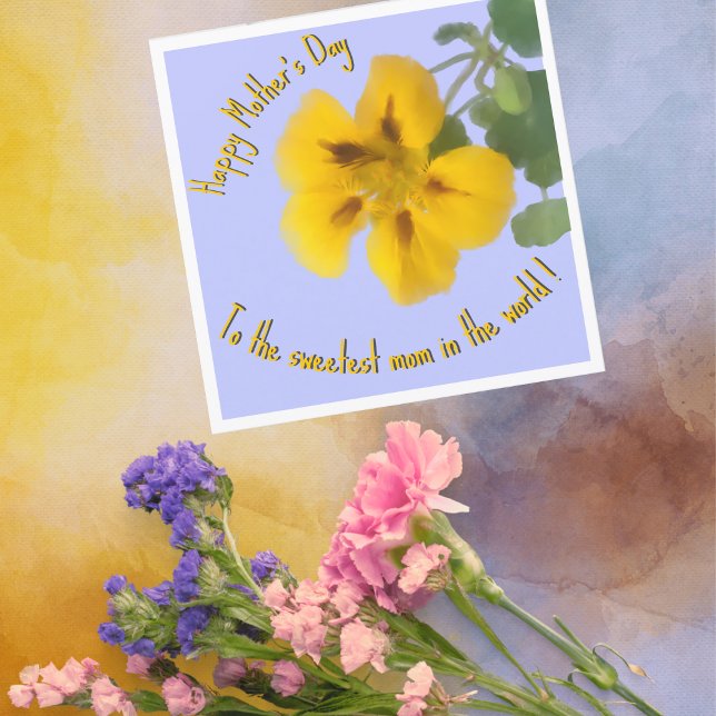 A nasturtium flower for mother’s day card (Creator Uploaded)