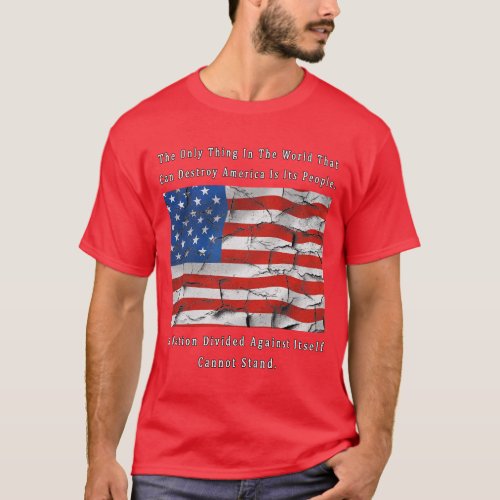 A Nation Divided FRONT  BACK design T_Shirt