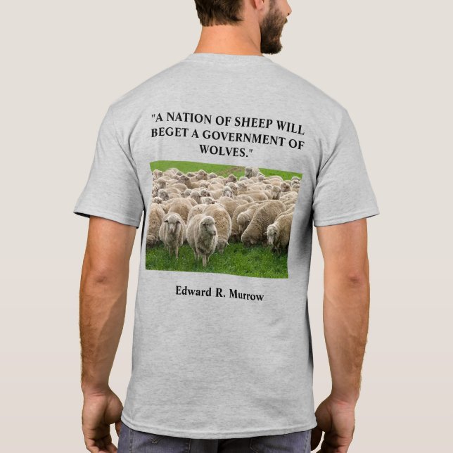A NATION OF SHEEP Men's Basic T-Shirt (Back)