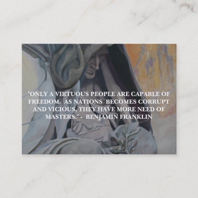 "A nation of well informed men.." - Business Card (Front)