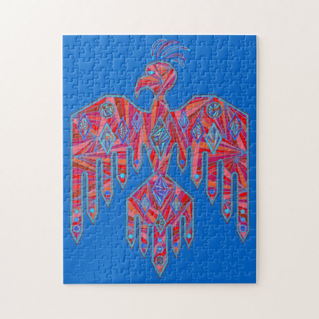 A Native American Thunderbird Jigsaw Puzzle Game (Vertical)