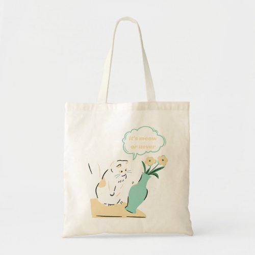 a naughty cat tote bag