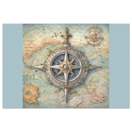 A Nautical Compass Series Design 9 Tissue Paper