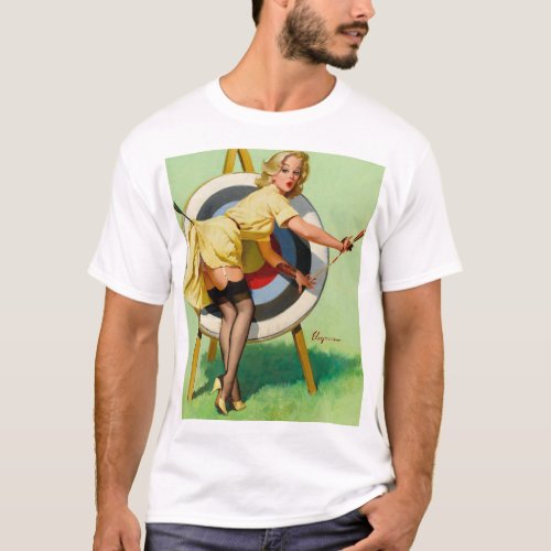 A Near Miss Pin Up Art T_Shirt