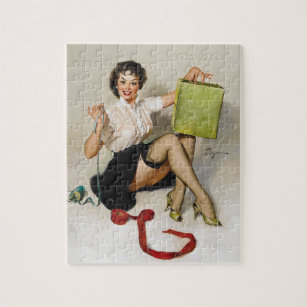 A Neat Package Pin Up Art Jigsaw Puzzle