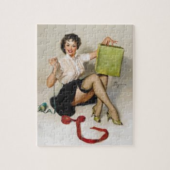 A Neat Package Pin Up Art Jigsaw Puzzle by Pin_Up_Art at Zazzle