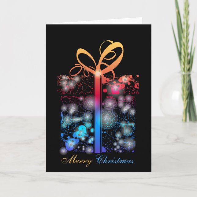 A Neon Christmas Holiday Card (Front)