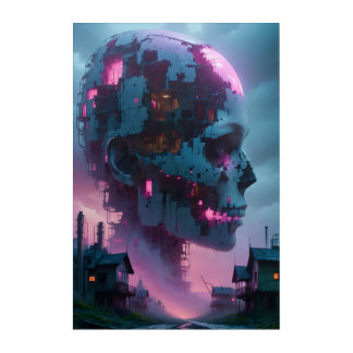 A Neon Colossus Acrylic Print