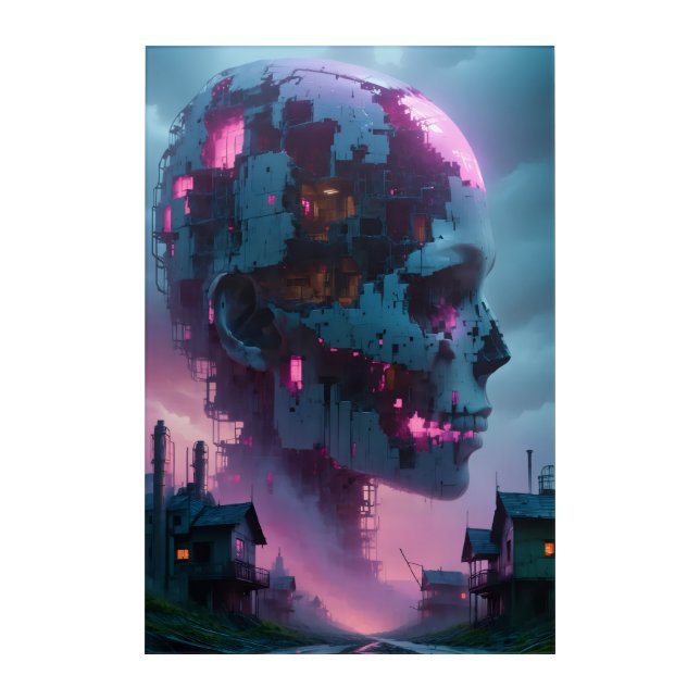 A Neon Colossus Acrylic Print (Front)