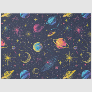 A Neon Cosmos Series Design 2 Tissue Paper