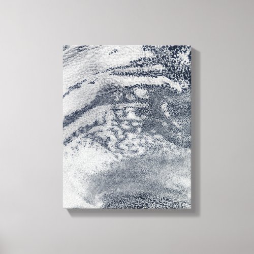 A network of clouds over the Pacific Ocean Canvas Print