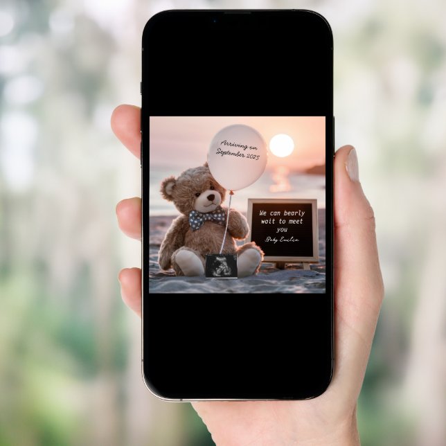 A neutral bear digital pregnancy announcement  (Front Digital)