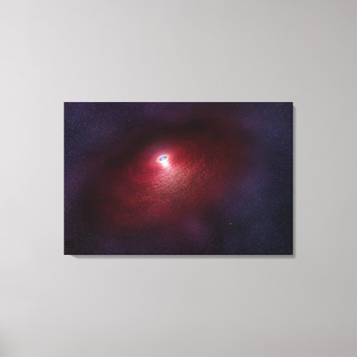 A Neutron Star With A Disk Of Warm Dust Canvas Print