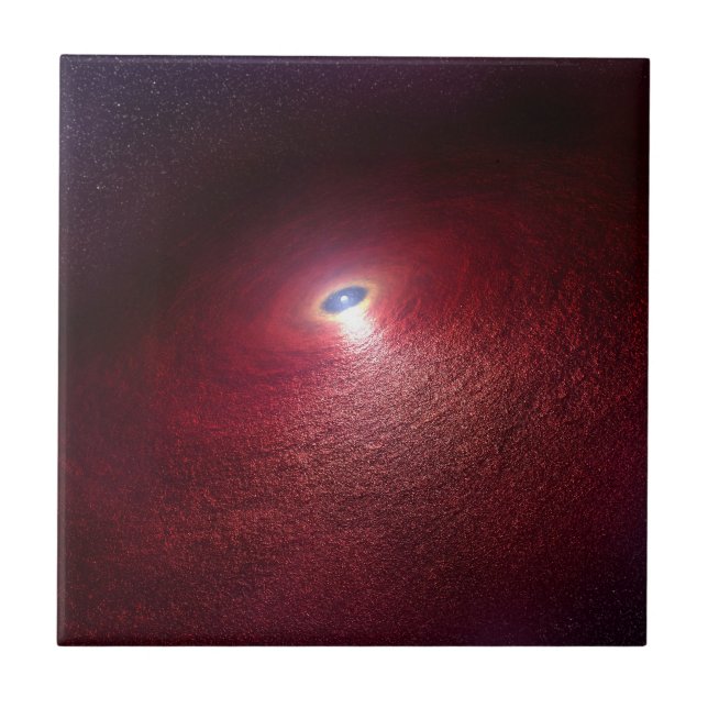 A Neutron Star With A Disk Of Warm Dust. Ceramic Tile (Front)