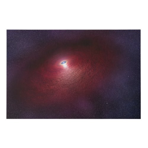 A Neutron Star With A Disk Of Warm Dust Faux Canvas Print
