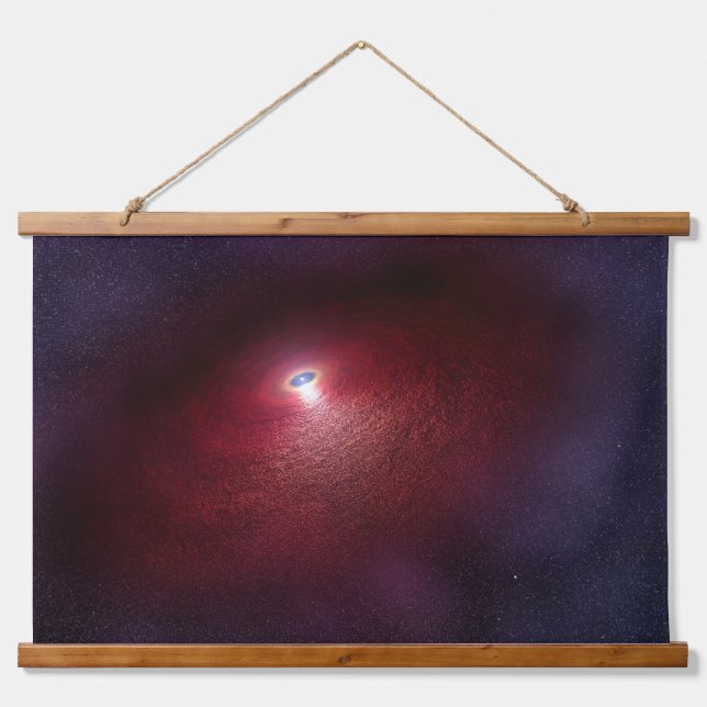 A Neutron Star With A Disk Of Warm Dust. Hanging Tapestry (Front)