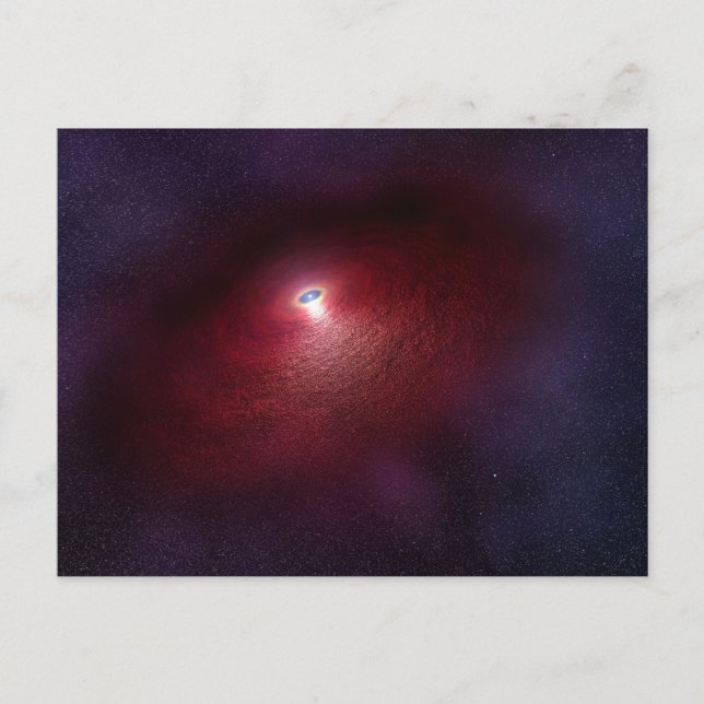 A Neutron Star With A Disk Of Warm Dust. Postcard (Front)