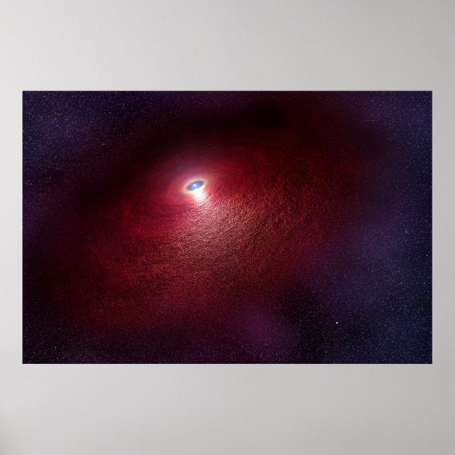 A Neutron Star With A Disk Of Warm Dust. Poster (Front)