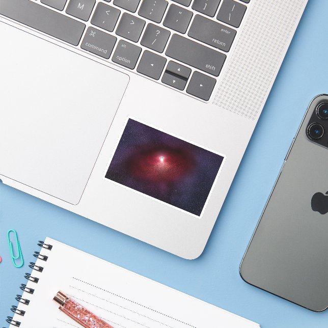 A Neutron Star With A Disk Of Warm Dust. Sticker (Laptop w/ iPhone)