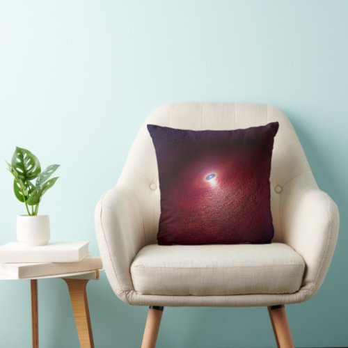 A Neutron Star With A Disk Of Warm Dust Throw Pillow