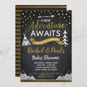 A New Adventure Awaits Baby Shower Invitation
