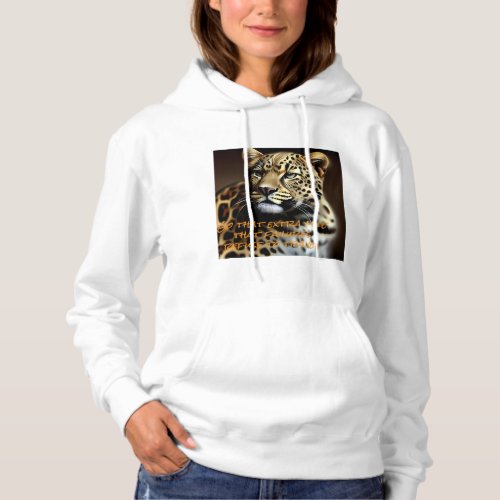 A new amazing tiger design with a courage quote hoodie