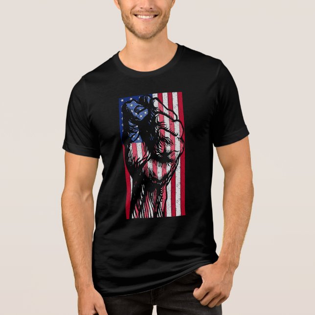 A New American Revolution  Tri-Blend Shirt (Front)