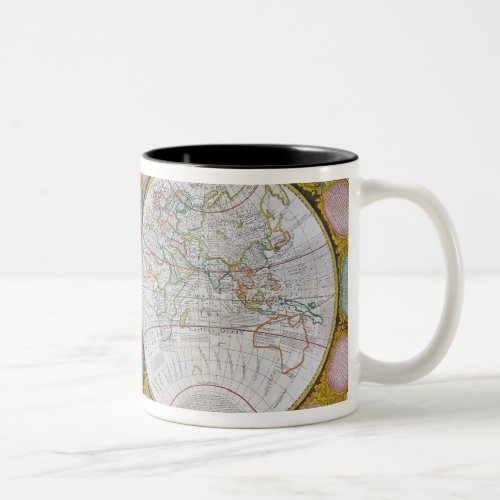 A New and Correct Map of the World 1770_97 Two_Tone Coffee Mug