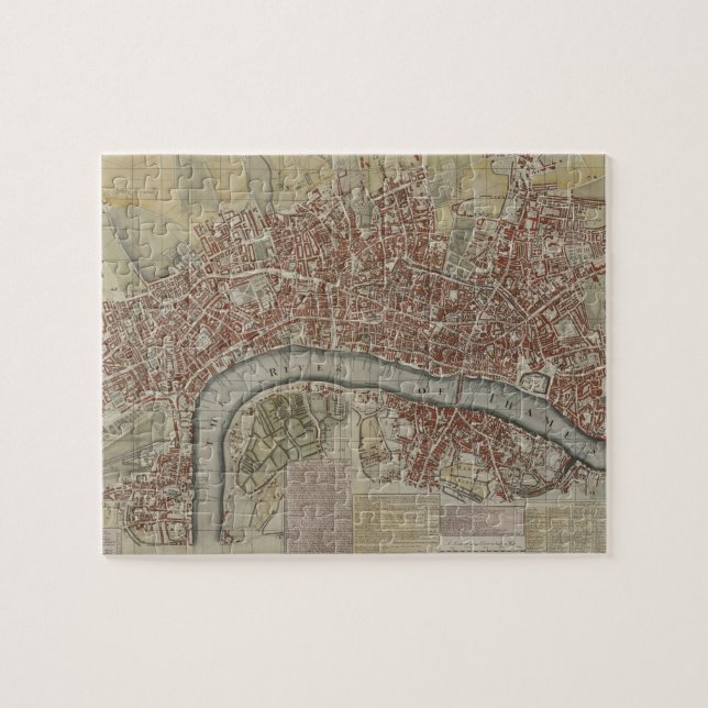 A New and Exact Plan of the Cities of London and W Jigsaw Puzzle (Horizontal)