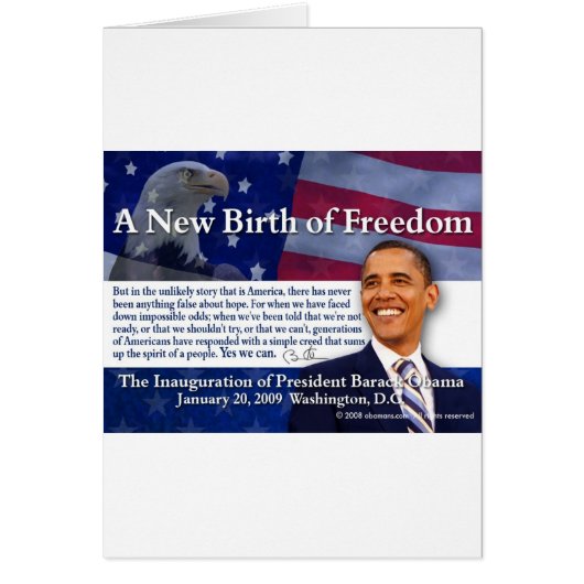 A New Birth of Freedom Cards (Front)