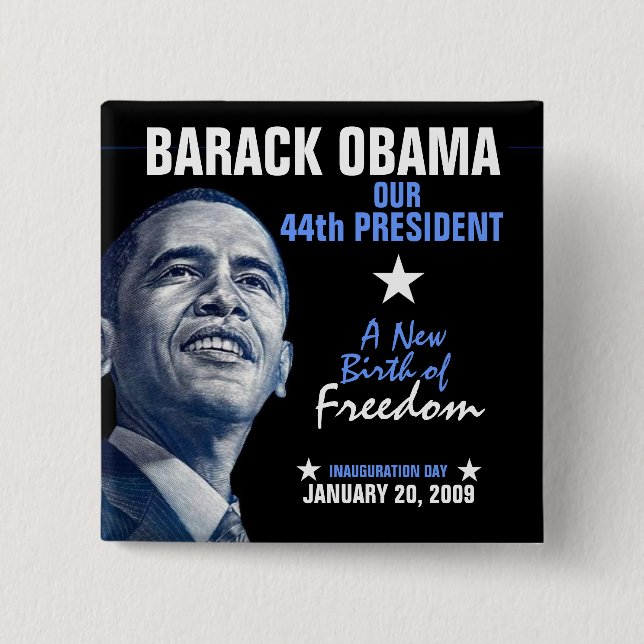 A New Birth of Freedom Pinback Button (Front)