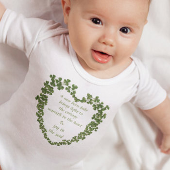 A New Born Babe Brings Light To The Cottage Baby Bodysuit by samack at Zazzle