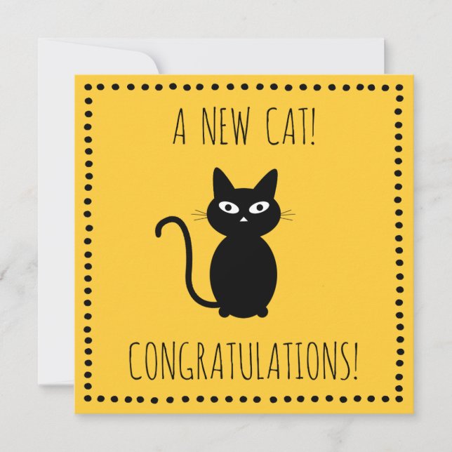 A New Cat! - Greeting Card (Front)