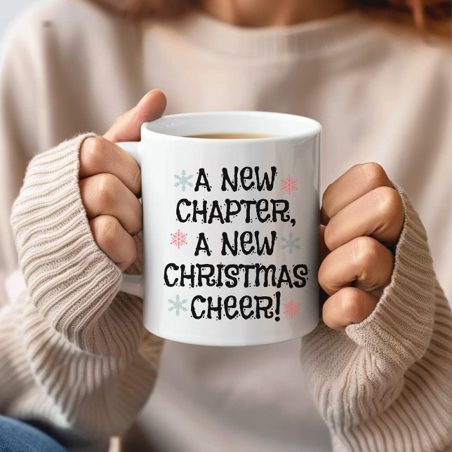 A New Chapter, A New Christmas Cheer! Holiday mug (christmas mug, christmas vibes, thanksgiving, christmas decor, holiday mug, festive gift, christmas)