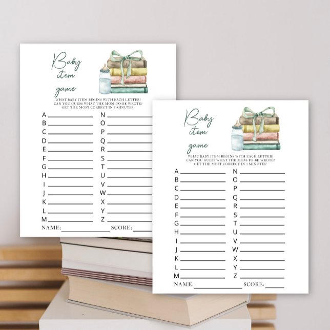 a new chapter baby shower Baby Item Game (Creator Uploaded)