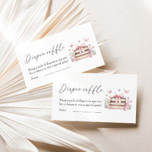 A new Chapter Baby Shower Diaper Raffle Enclosure Card