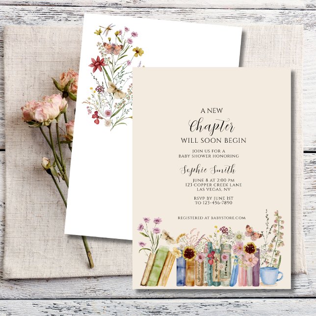 A New Chapter Baby Shower Invitation (Creator Uploaded)