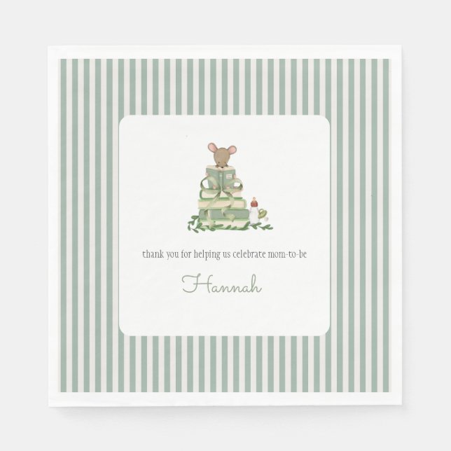 A New Chapter Baby Shower Lunch Napkins (Front)