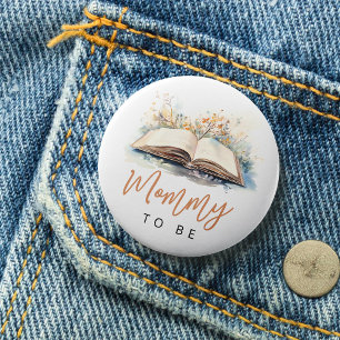 A New Chapter Baby Shower Mommy to Be Button