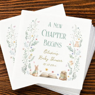 A New Chapter Baby Shower Napkins