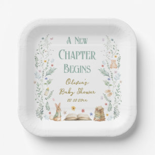 A New Chapter Baby Shower Paper Plates