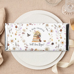 A New Chapter Baby Shower Storybook Wildflower Hershey Bar Favors