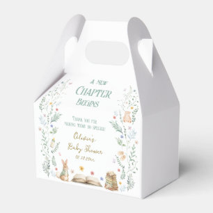 A New Chapter Baby Shower Thank You Favor Boxes
