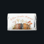A New Chapter Begins! Autumn Floral Bridal Shower Hershey's Miniatures<br><div class="desc">A New Chapter begins! These personalized Hershey's Miniatures stickers are a perfect way to sweeten your book themed bridal shower.</div>