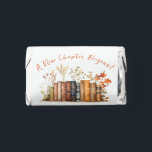 A New Chapter Begins! Autumn Floral Bridal Shower Hershey's Miniatures<br><div class="desc">A New Chapter begins! These personalized Hershey's Miniatures stickers are a perfect way to sweeten your book themed bridal shower.</div>